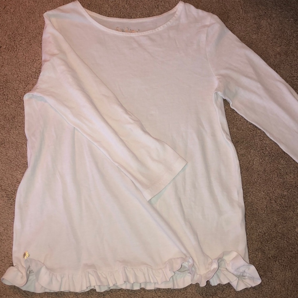Girls Lilly Pulitzer ruffle top